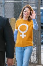 COBIE SMULDERS Arrives at Jimmy Kimmel Live in Los Angeles 09/25/2019