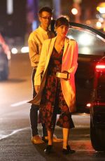 DAKOTA JOHNSON Arrives at Her Sister Stella Banderas