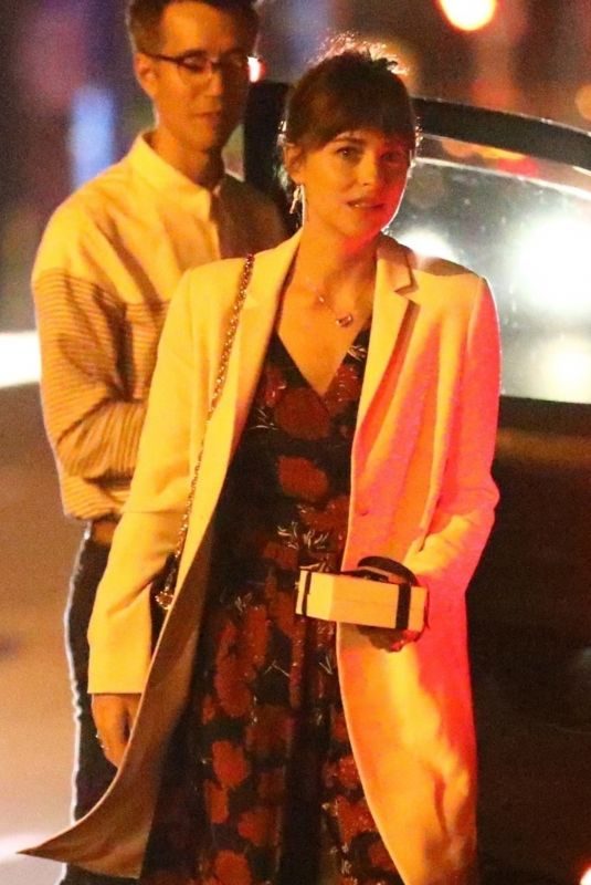 DAKOTA JOHNSON Arrives at Her Sister Stella Banderas’s Birthday in Los Angeles 09/24/2019