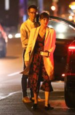 DAKOTA JOHNSON Arrives at Her Sister Stella Banderas