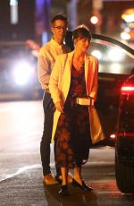 DAKOTA JOHNSON Arrives at Her Sister Stella Banderas