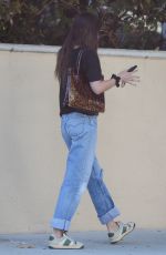 DAKOTA JOHNSON at a Hair Salon in Los Angeles 09/17/2019