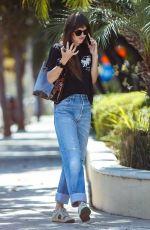 DAKOTA JOHNSON at a Hair Salon in Los Angeles 09/17/2019