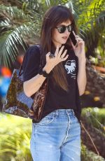 DAKOTA JOHNSON at a Hair Salon in Los Angeles 09/17/2019