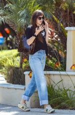 DAKOTA JOHNSON at a Hair Salon in Los Angeles 09/17/2019