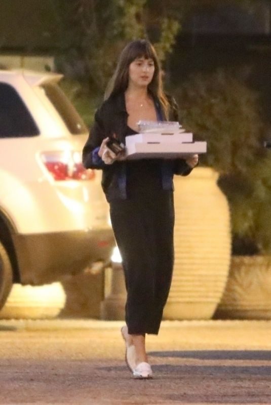 DAKOTA JOHNSON Picks Up Dinner in Malibu 09/22/2019