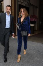 DEBBY RYAN Leaves Her Hotel in Paris 09/28/2019