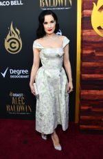 DITA VON TEESE at Comedy Central Roast of Alec Baldwin in Beverly Hills 09/07/2019