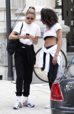 DOUTZEN KROES Arrives at Armani Hotel in Milan 09/21/2019