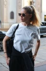 DOUTZEN KROES Arrives at Armani Hotel in Milan 09/21/2019