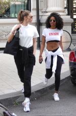 DOUTZEN KROES Arrives at Armani Hotel in Milan 09/21/2019