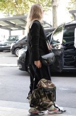 DOUTZEN KROES Arrives at Armani Hotel in Milan 09/21/2019