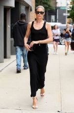 DOUTZEN KROES Arrives at Gabriela Hearst Show at New York Fashion Week 09/10/2019