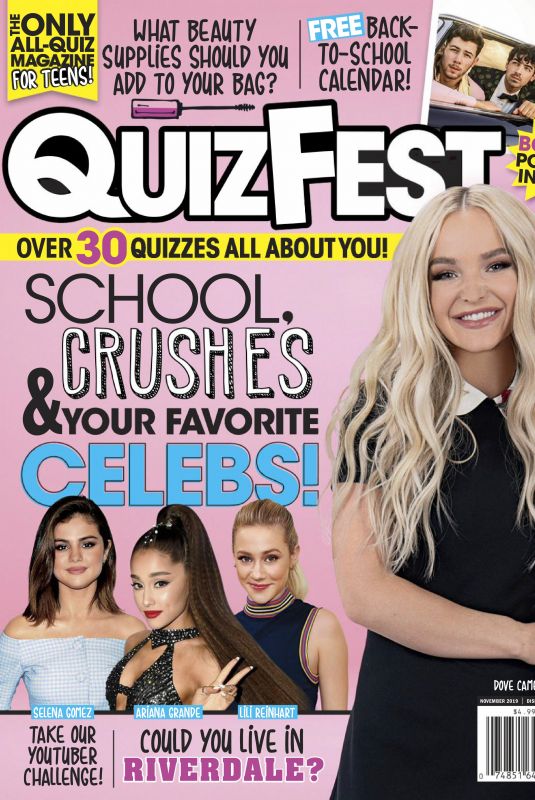 DOVE CAMERON in Quizfest, November 2019