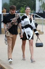 DUA LIPA and Anwar Hadid at Burberry Show at London Fashion Week 09/19/2019
