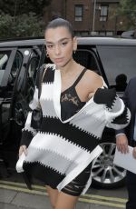 DUA LIPA and Anwar Hadid at Burberry Show at London Fashion Week 09/19/2019