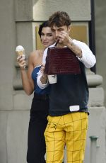 DUA LIPA and Anwar Hadid Out for Ice Cream in New York 09/10/2019
