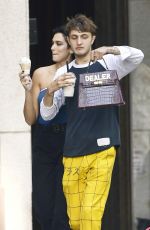 DUA LIPA and Anwar Hadid Out for Ice Cream in New York 09/10/2019