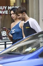 DUA LIPA and Anwar Hadid Out for Ice Cream in New York 09/10/2019
