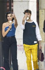 DUA LIPA and Anwar Hadid Out for Ice Cream in New York 09/10/2019