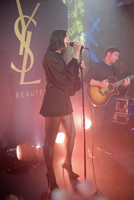 DUA LIPA at YSL New Fragrance Launch Party in London 09/17/2019