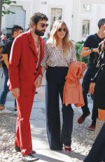 ELIZABETH OLSEN and Robbie Arnett Out at Milan Fashion Week 09/21/2019