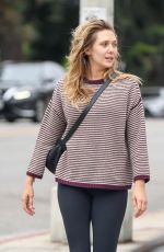 ELIZABETH OLSEN at a Yoga Class in Los Angeles 09/27/2019