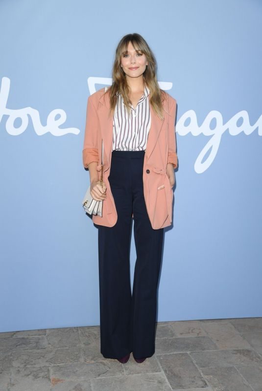 ELIZABETH OLSEN at Salvatore Ferragamo Fashion Show in Milan 09/21/2019