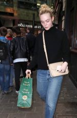 ELLE FANNING Out and About in London 09/11/2019