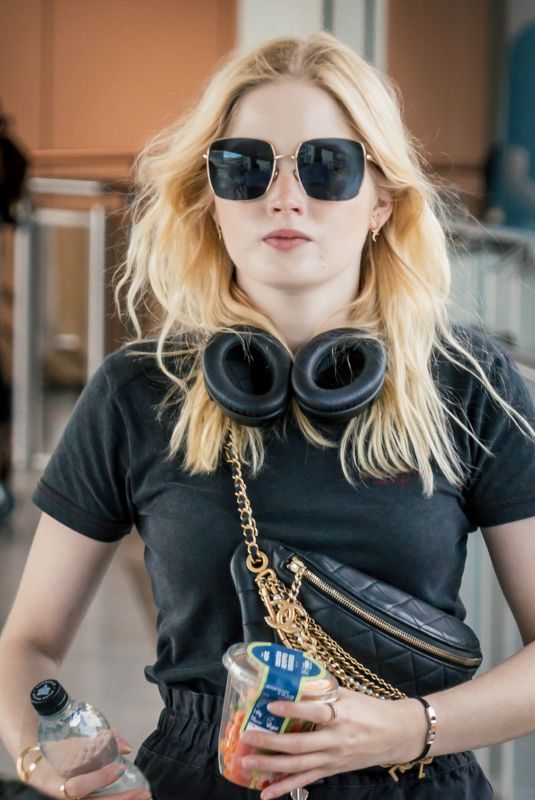 ELLIE BAMBER at Heathrow Airport in London 09/04/2019