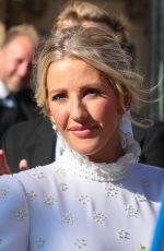 ELLIE GOULDING and Caspar Jopling at Their Wedding in York 08/31/2019