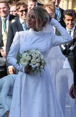 ELLIE GOULDING and Caspar Jopling at Their Wedding in York 08/31/2019