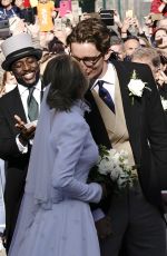ELLIE GOULDING and Caspar Jopling at Their Wedding in York 08/31/2019