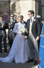ELLIE GOULDING and Caspar Jopling at Their Wedding in York 08/31/2019
