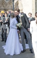 ELLIE GOULDING and Caspar Jopling at Their Wedding in York 08/31/2019