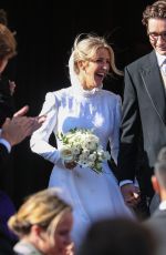 ELLIE GOULDING and Caspar Jopling at Their Wedding in York 08/31/2019