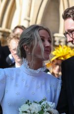 ELLIE GOULDING and Caspar Jopling at Their Wedding in York 08/31/2019