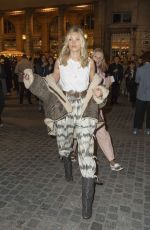 ELSA HOSK Arrives at Isabel Marant Show at Paris Fashion Week 09/27/2019