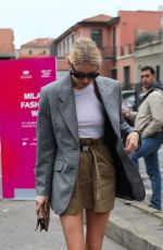ELSA HOSK Out at Milan Fashion Week 09/22/2019
