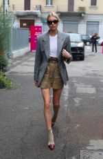 ELSA HOSK Out at Milan Fashion Week 09/22/2019