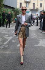 ELSA HOSK Out at Milan Fashion Week 09/22/2019