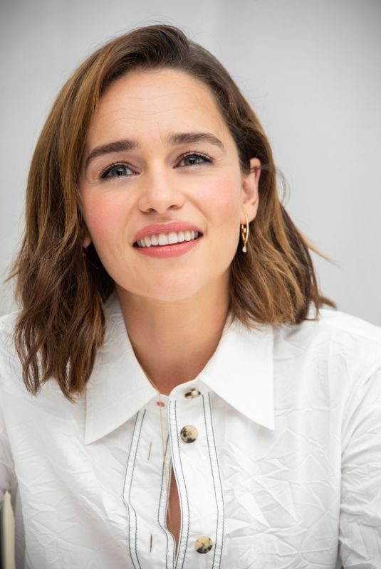 EMILIA CLARKE at Last Christmas Press Conference in Beverly Hills 09/19/2019