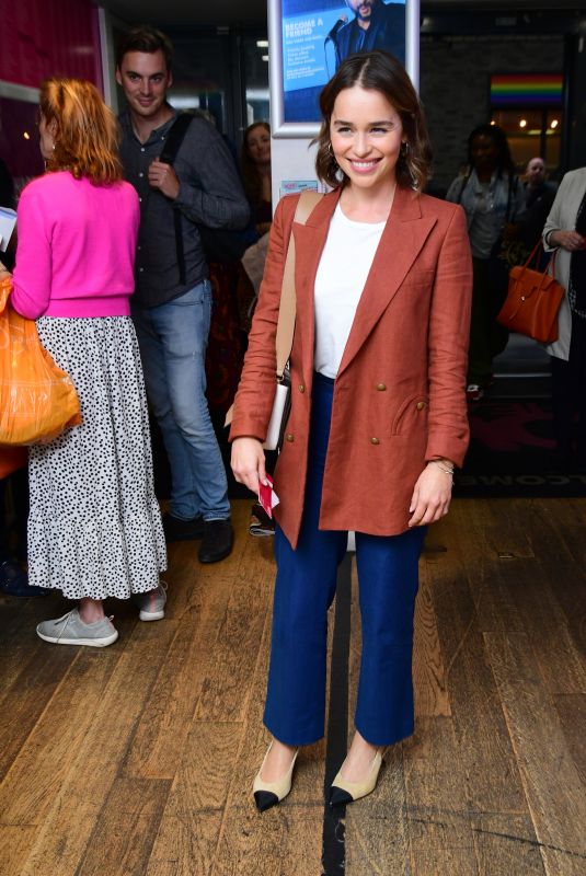 EMILIA CLARKE at What Girls Are Made Of Press Night at Soho Theatre in London 09/12/2019