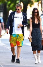 EMILY RATAJKOWSKI and Sebastian Bear-McClard Out with Their Dog in New York 09/21/2019
