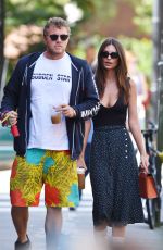 EMILY RATAJKOWSKI and Sebastian Bear-McClard Out with Their Dog in New York 09/21/2019