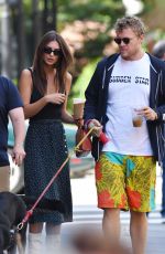 EMILY RATAJKOWSKI and Sebastian Bear-McClard Out with Their Dog in New York 09/21/2019