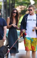 EMILY RATAJKOWSKI and Sebastian Bear-McClard Out with Their Dog in New York 09/21/2019