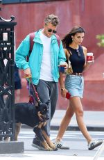 EMILY RATAJKOWSKI in Denim Skirt Out in New York 09/13/2019