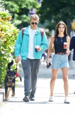 EMILY RATAJKOWSKI in Denim Skirt Out in New York 09/13/2019