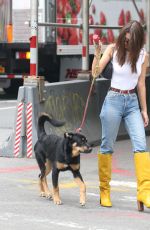 EMILY RATAJKOWSKI Out with Her Dog Columbo in New York 09/16/2019